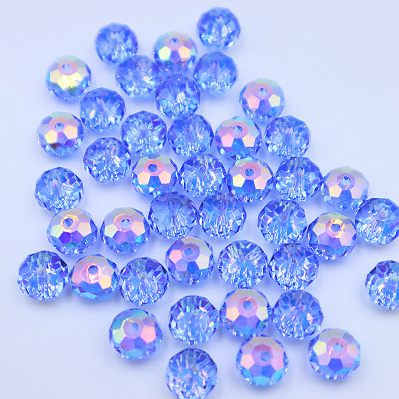 Premium 4/6/8mm Rondelles Crystal Beads-Plated Crest Collection