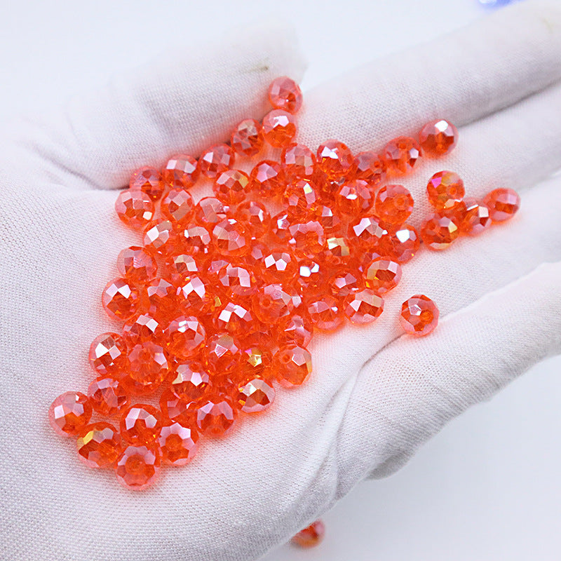 Premium 4/6/8mm Rondelles Crystal Beads-PureLucent Glitter Collection