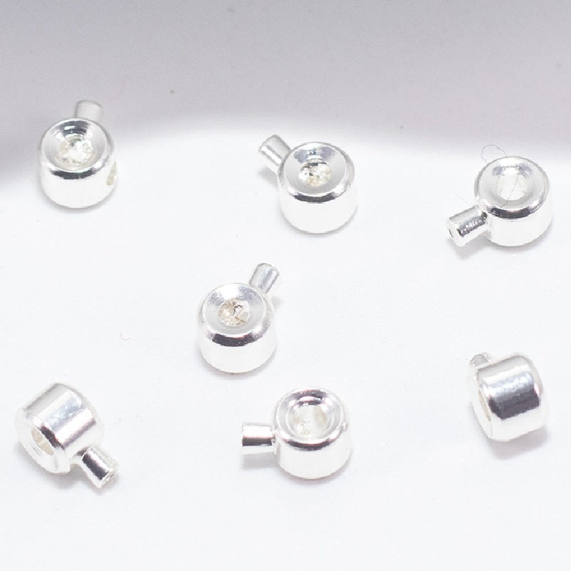 50pcs 3.2mm Position Stopper Beads/Crimp Beads