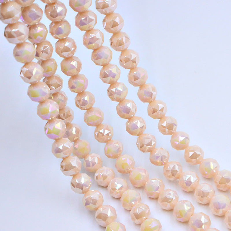 Premium 10mm Round Glossy Glass Beads - Porcelain Series