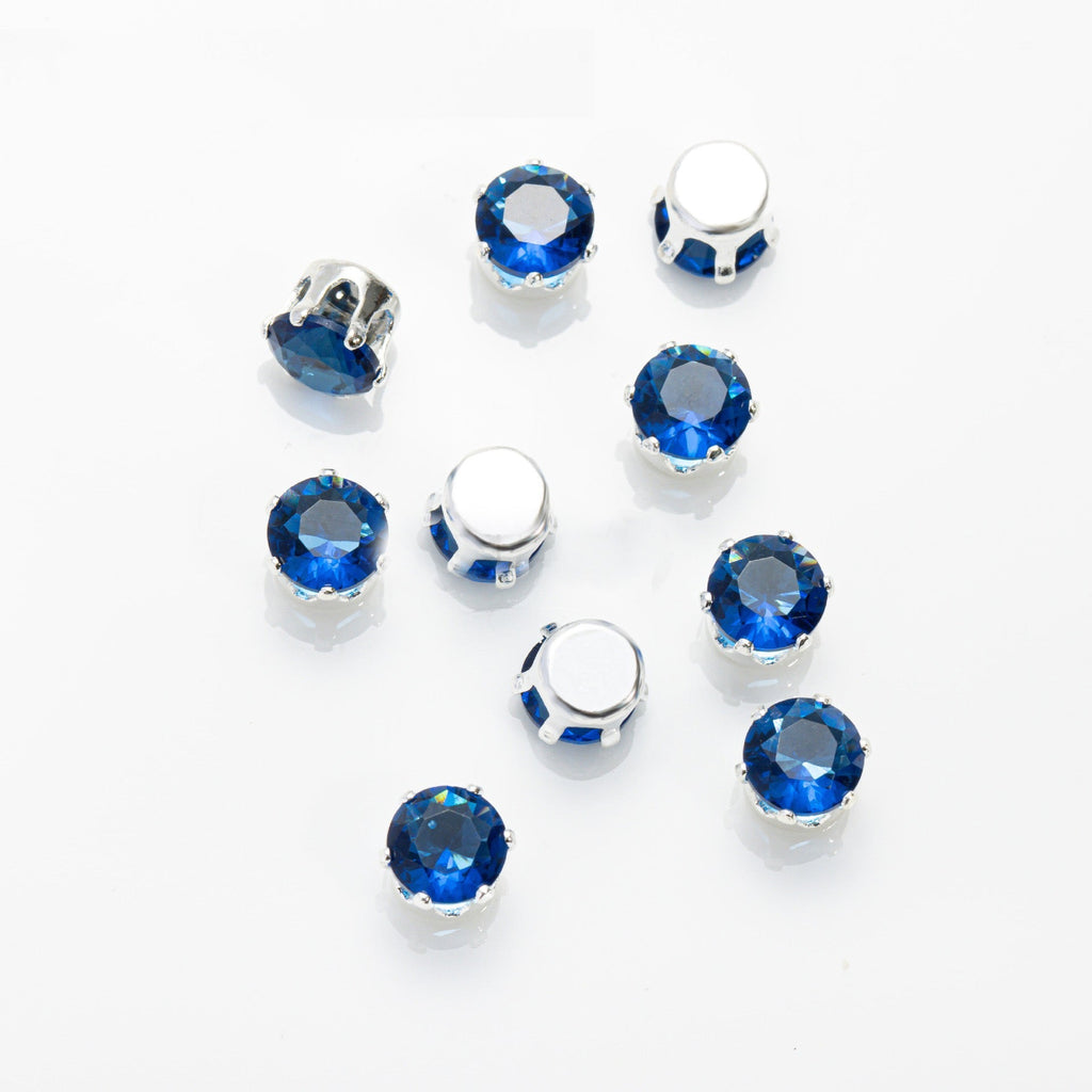 (100pcs)4MM Round Prong-Set CZ