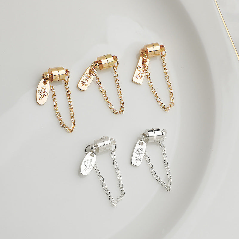 Magnetic Clasp with Extended Chain - 5pcs