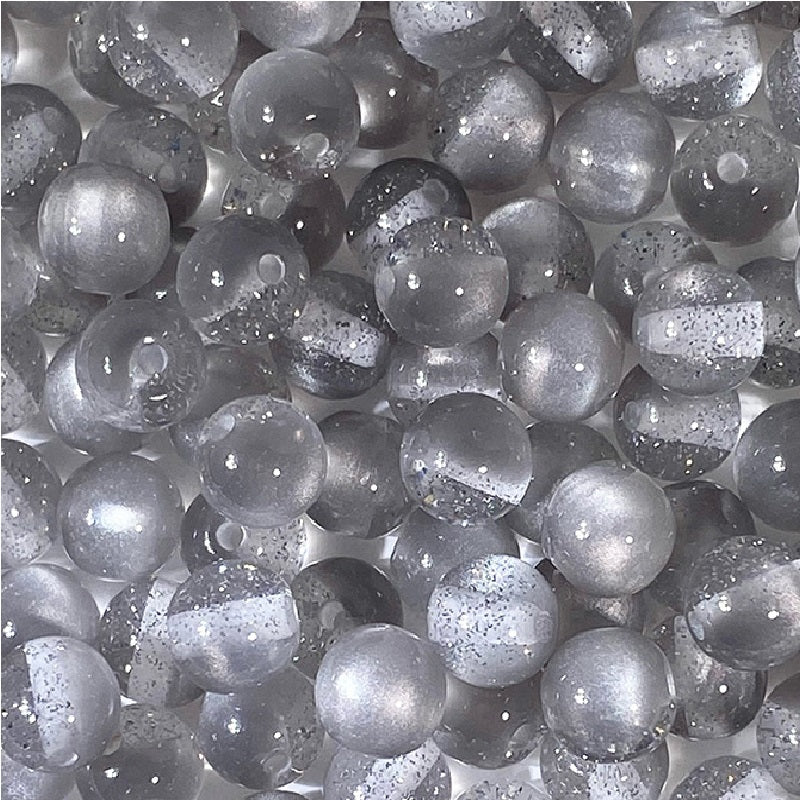 (100pcs)8mm Resin Golden Sands Cat's Eye Beads