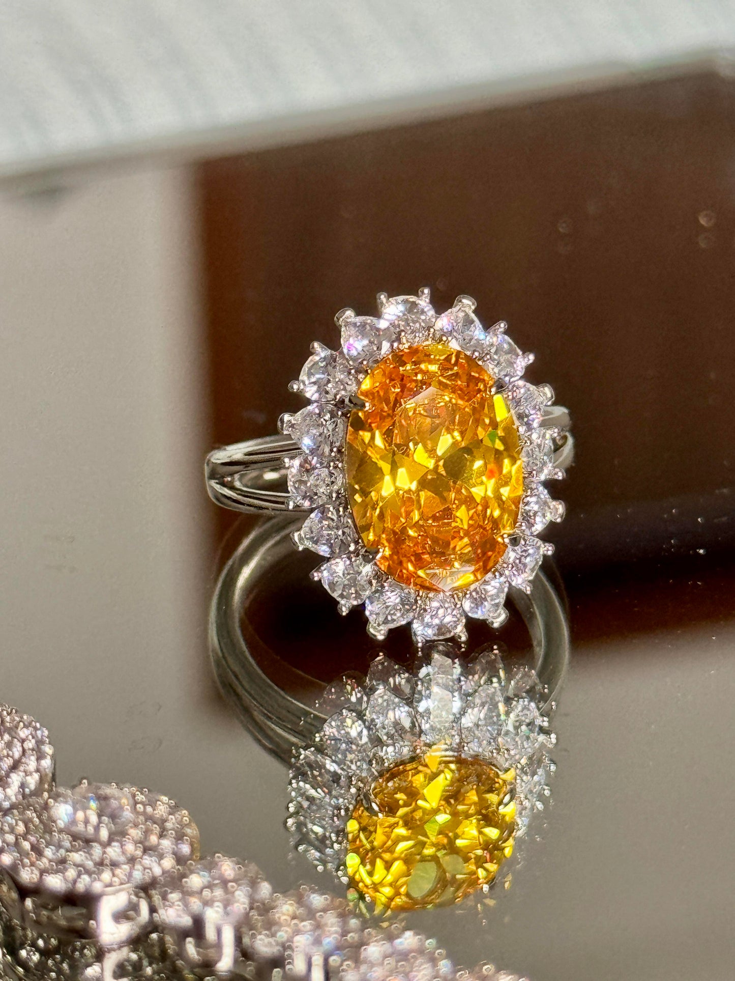 5A 4-16mm Oval Ice Flower Cut Loose CZ Stone - 1pcs