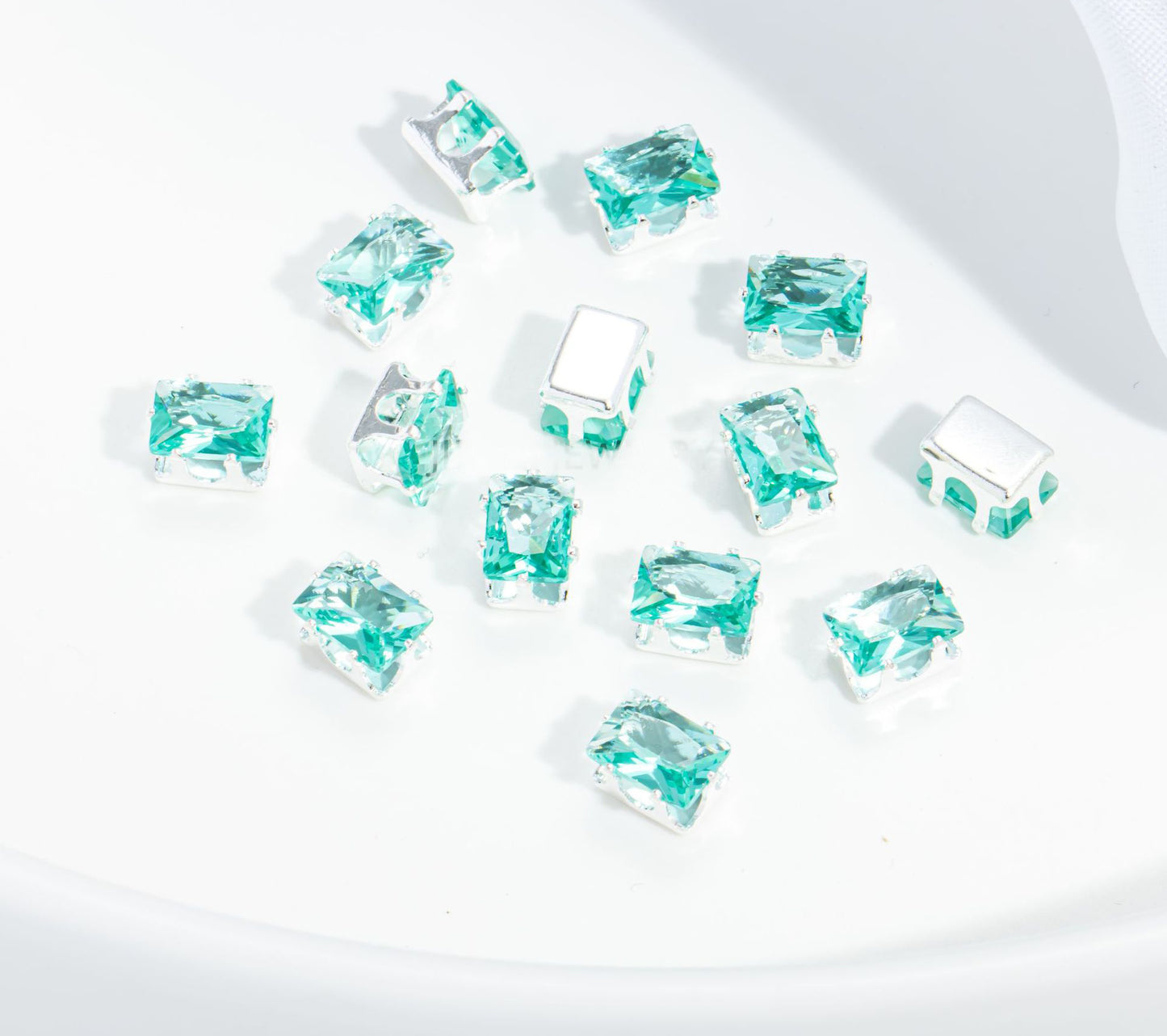 5x7mm Rectangle Zircon Beads