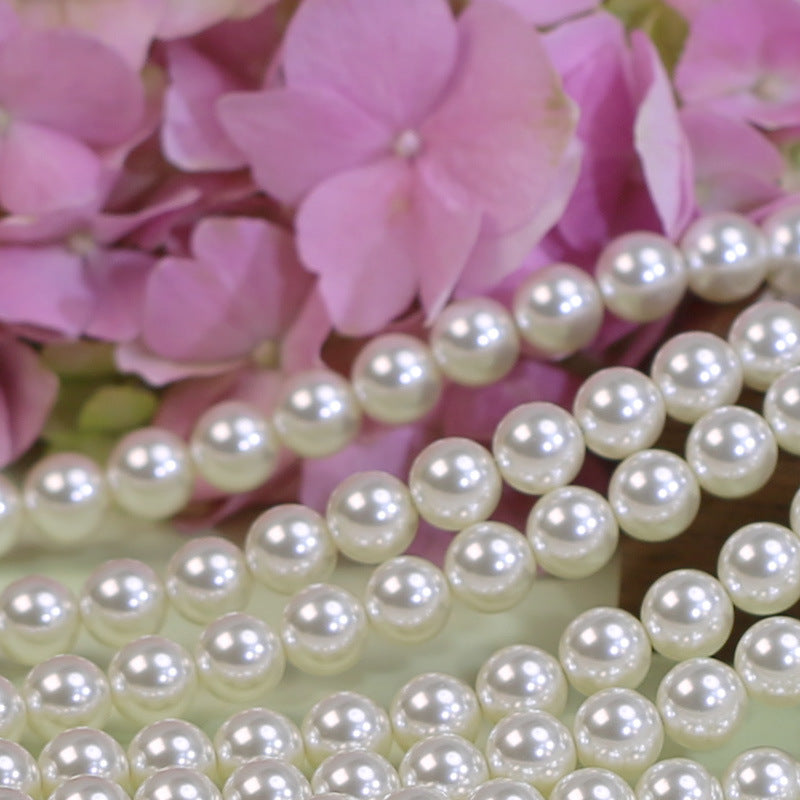 40cm Crystal Round Pearls, Full-Drilled Beads, 2-14mm, Swarovski Color