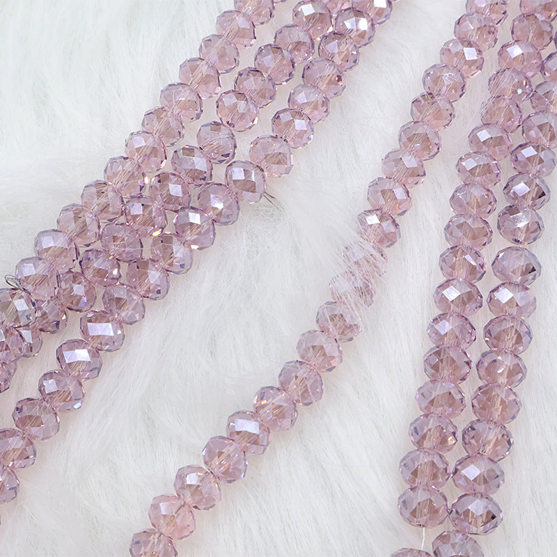 Premium 4/6/8mm Rondelles Crystal Beads-PureLucent Glitter Collection