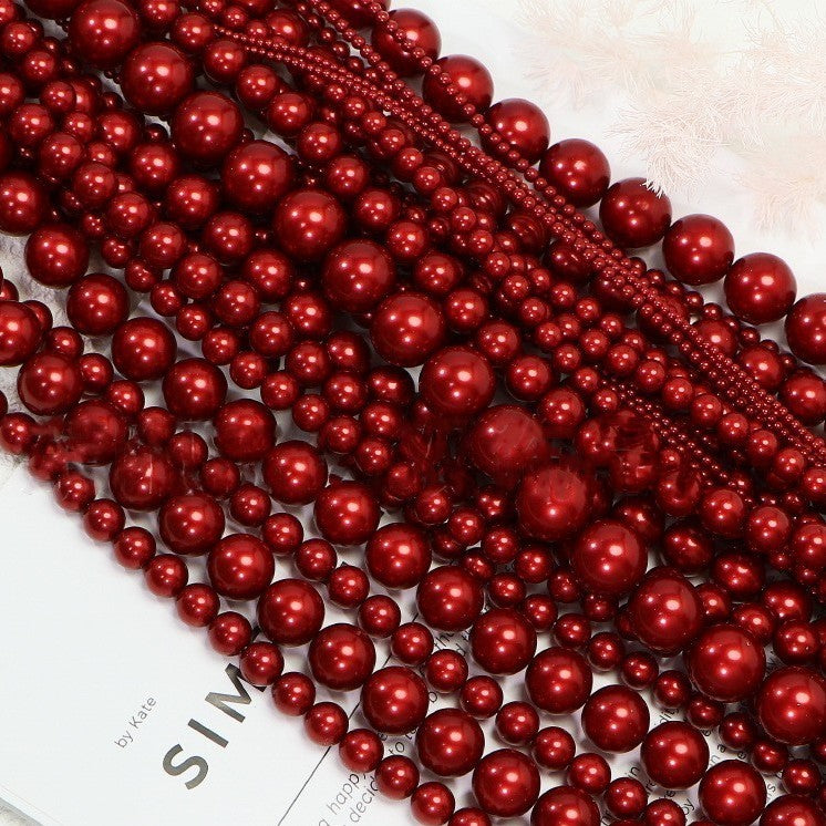 40cm Crystal Round Pearls, Full-Drilled Beads, 2-14mm, Swarovski Color