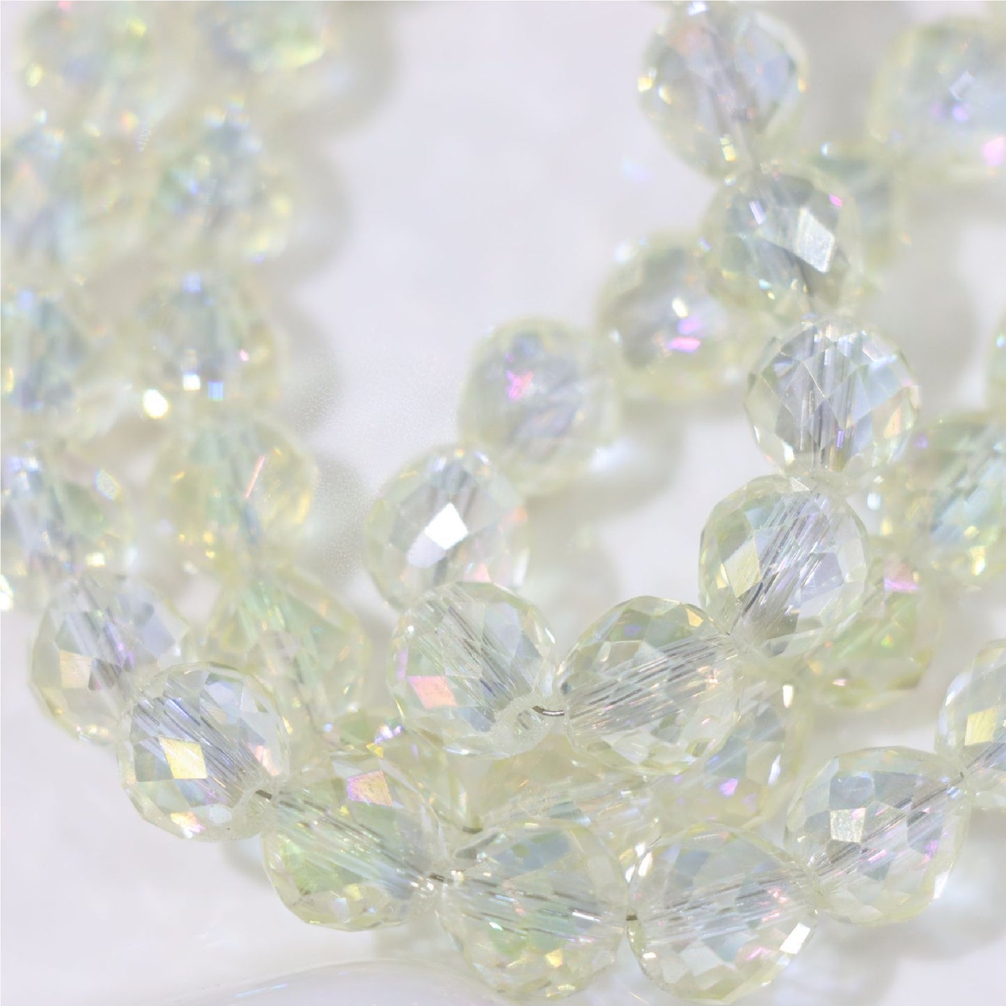 Premium 8/10mm Fat Teardrop Strawberry Crystals Beads