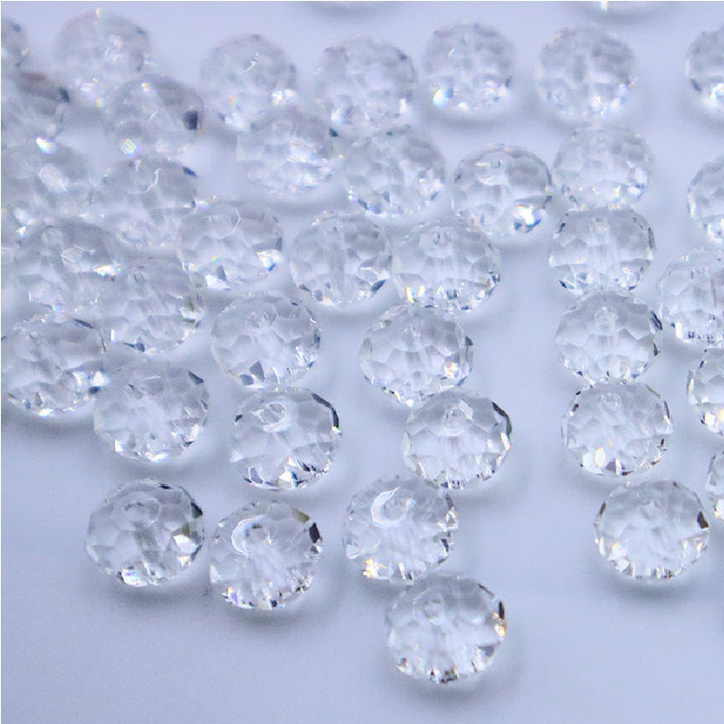 Premium 4/6/8mm Rondelles Crystal Beads-PureLucent Collection