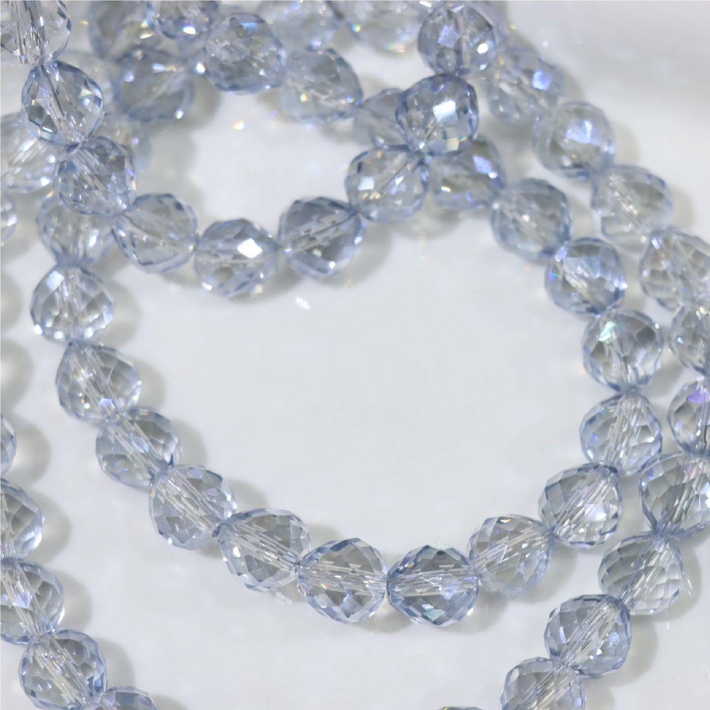 Premium 8/10mm Fat Teardrop Strawberry Crystals Beads