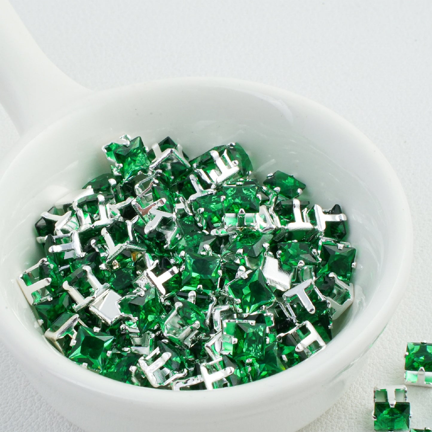 6x6MM Square Zircon Beads