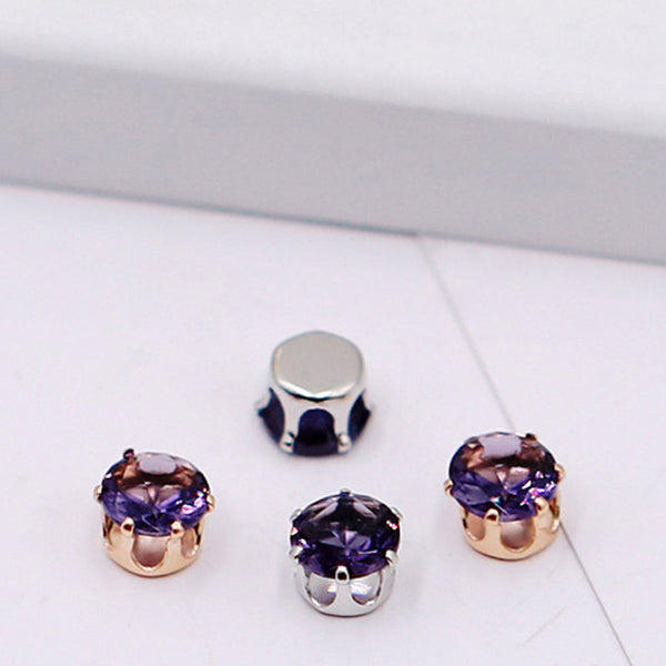 8MM Round Prong-Set CZ