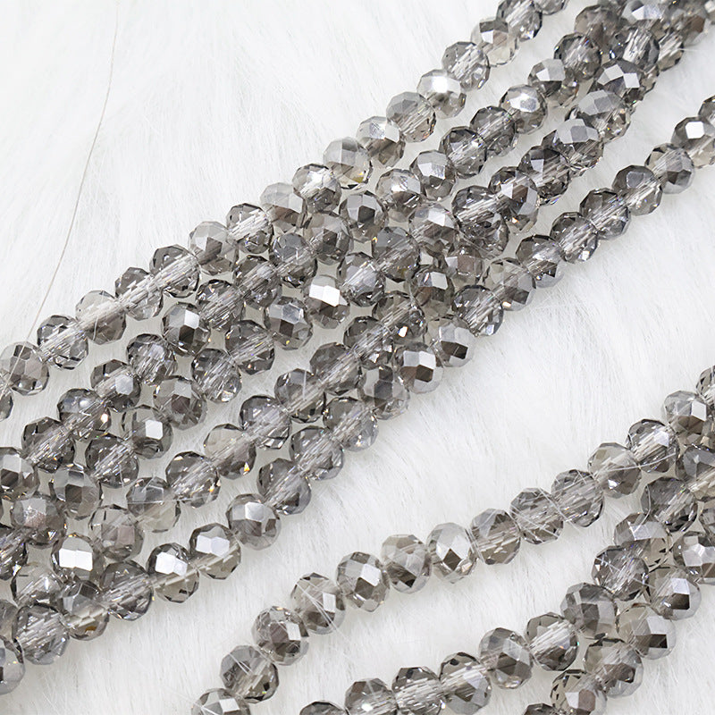 Premium 4/6/8mm Rondelles Crystal Beads-PureLucent Glitter Collection