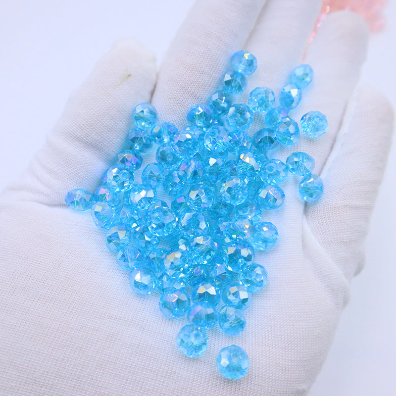 Premium 4/6/8mm Rondelles Crystal Beads-PureLucent Glitter Collection