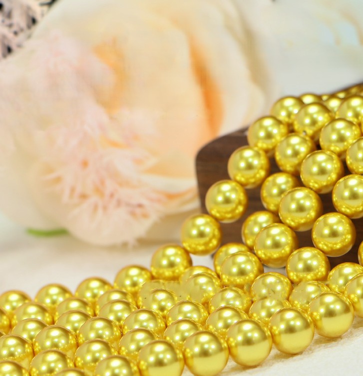40cm Crystal Round Pearls, Full-Drilled Beads, 2-14mm, Swarovski Color