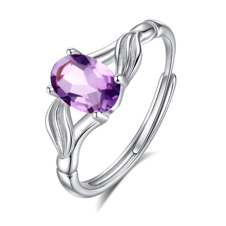 925 Sterling Silver Ring Mount for 5x7mm Oval Gemstone, Unset Minimalist Luxury DIY
