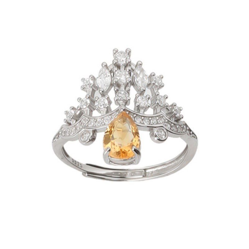925 Sterling Silver Ring Mount for 5x7mm Pear Gemstone