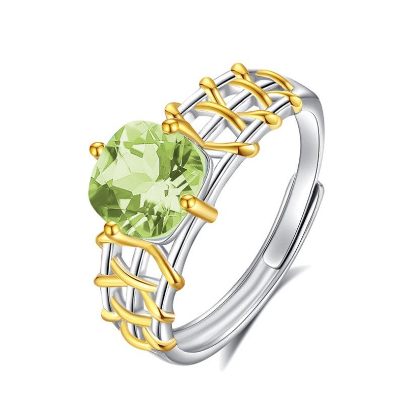 925 Sterling Silver Ring Mount for 7mm Square Gemstone