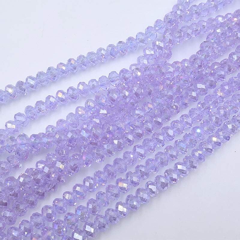 Premium 4/6/8mm Rondelles Crystal Beads-PureLucent Glitter Collection