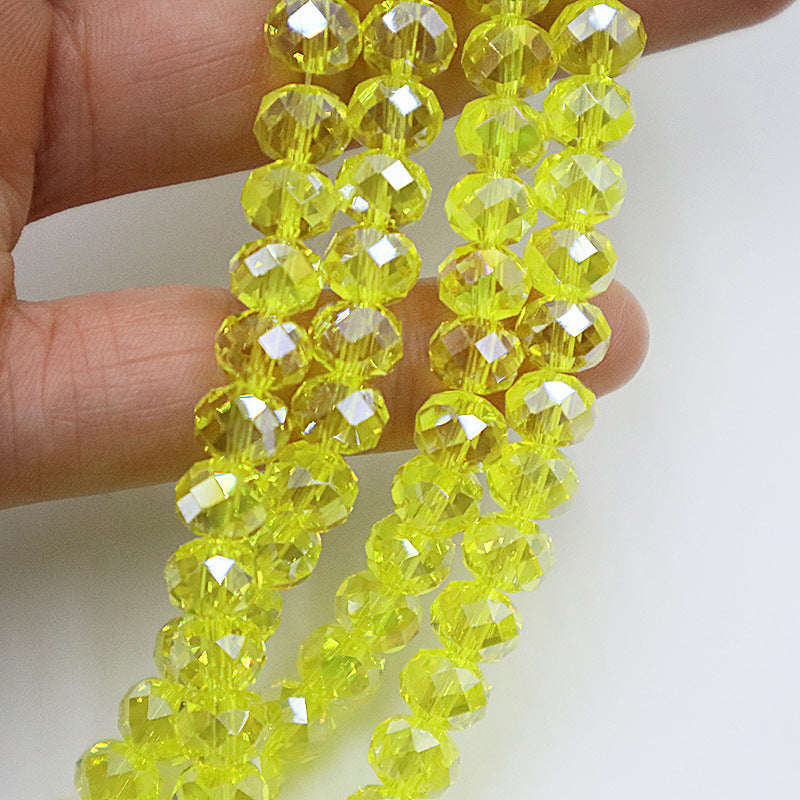 Premium 4/6/8mm Rondelles Crystal Beads-PureLucent Glitter Collection