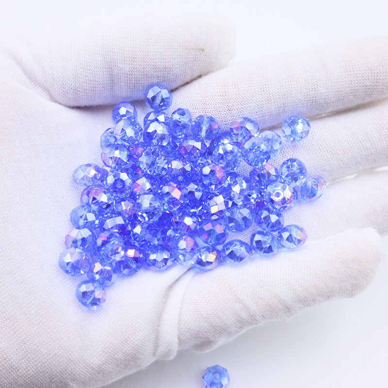 Premium 4/6/8mm Rondelles Crystal Beads-PureLucent Glitter Collection