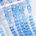 Premium 4/6/8mm Cube Crystal Beads - Serenity Monochrome Collection