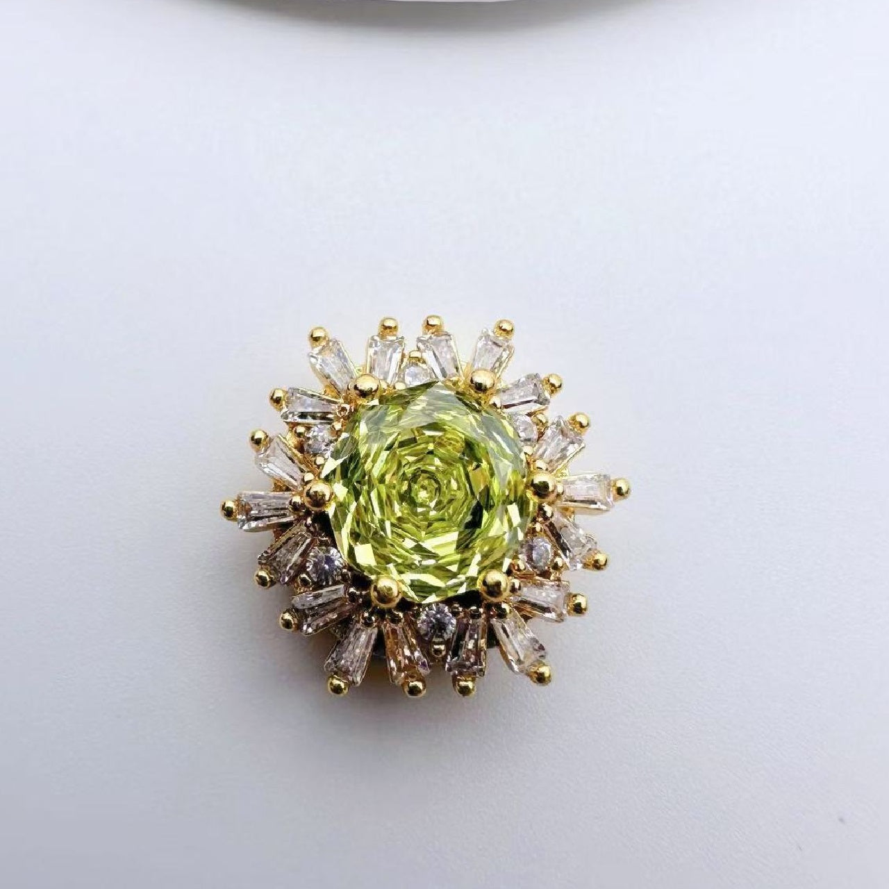 Rose Cut CZ Spacer Bead