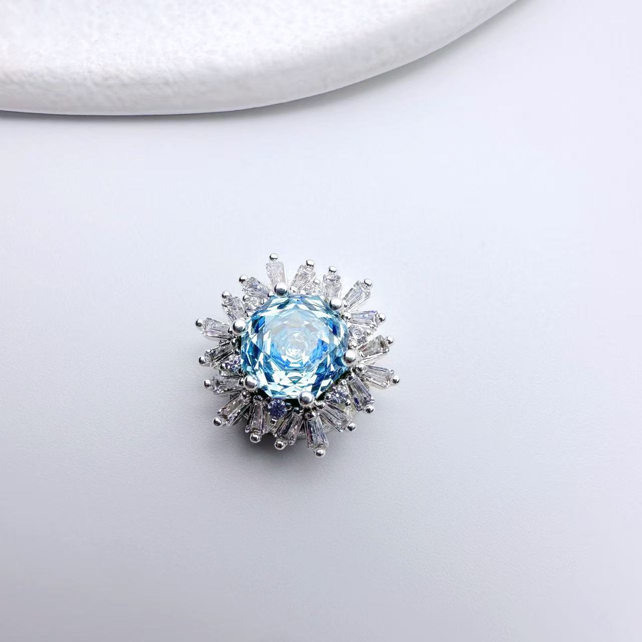 Rose Cut CZ Spacer Bead