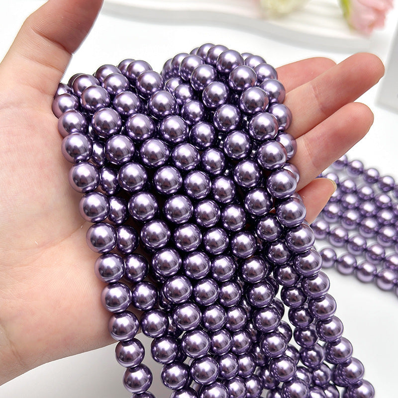 40cm Crystal Round Pearls, Full-Drilled Beads, 2-14mm, Swarovski Color