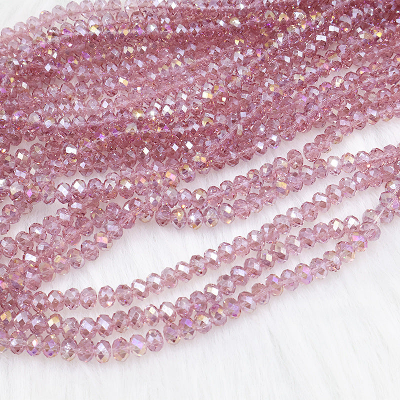 Premium 4/6/8mm Rondelles Crystal Beads-PureLucent Glitter Collection