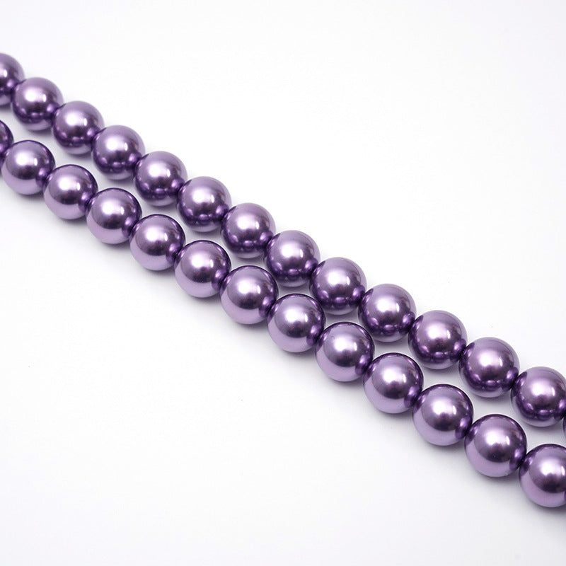 40cm Crystal Round Pearls, Full-Drilled Beads, 2-14mm, Swarovski Color