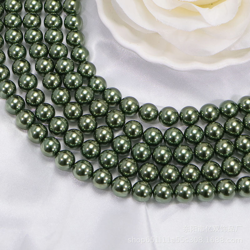 40cm Crystal Round Pearls, Full-Drilled Beads, 2-14mm, Swarovski Color