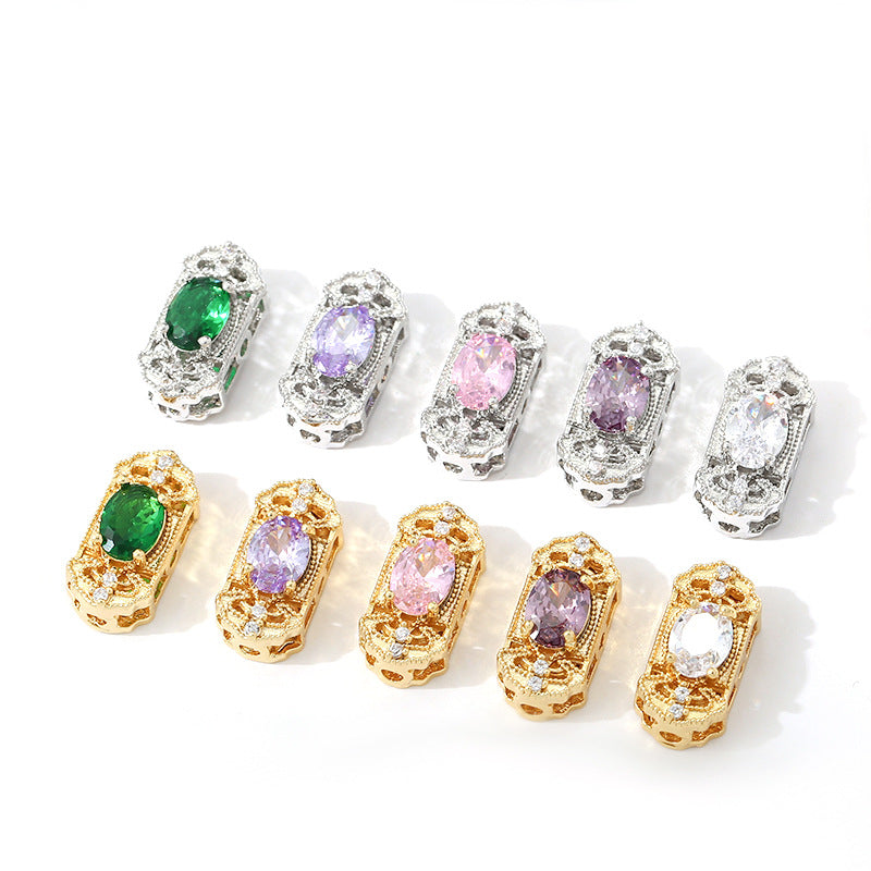 Multi-Hole Plated Spacer Bead with Zirconia