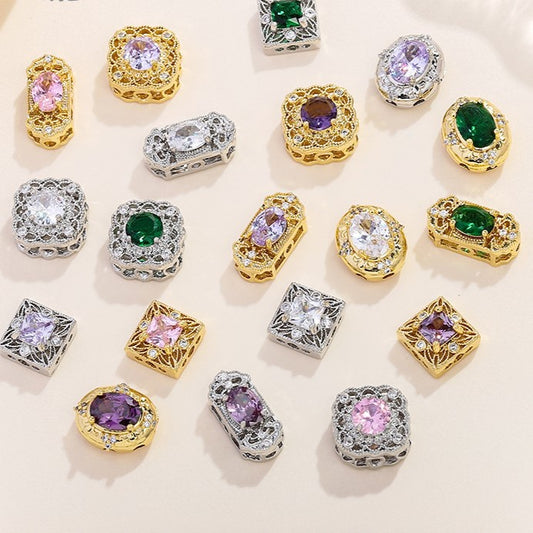 Multi-Hole Plated Spacer Bead with Zirconia