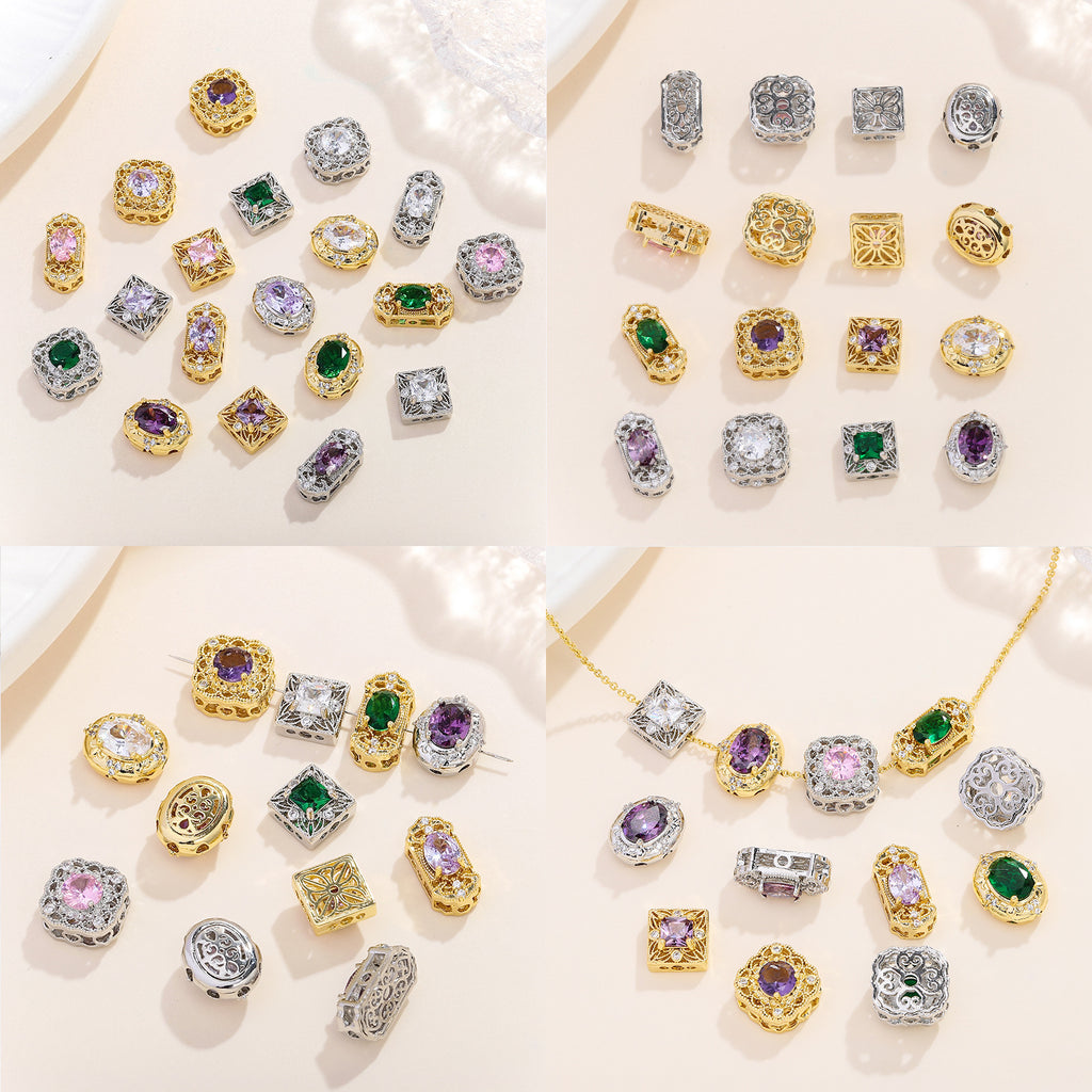 Multi-Hole Plated Spacer Bead with Zirconia