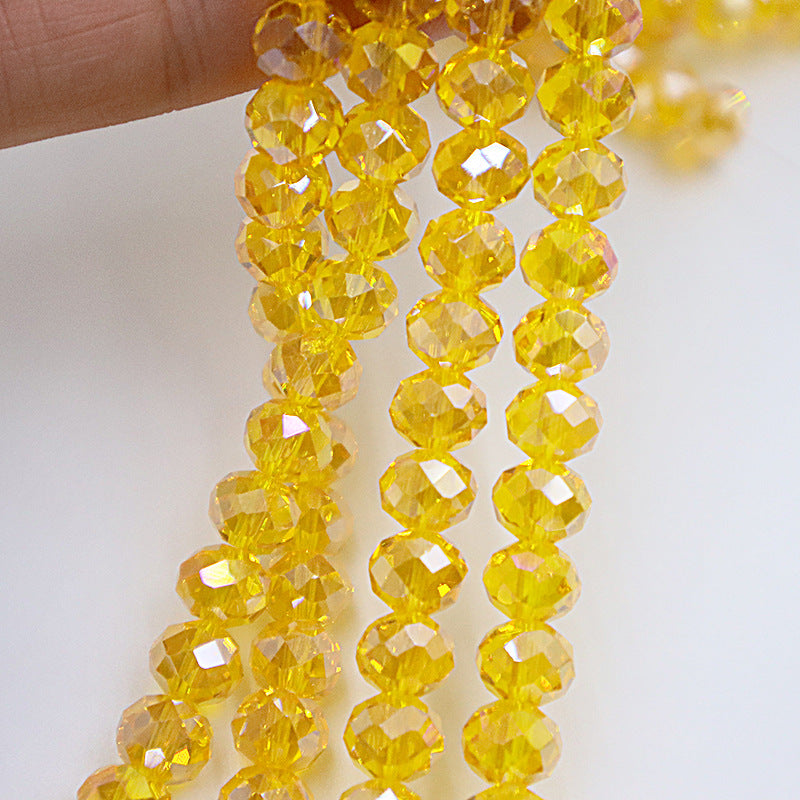 Premium 4/6/8mm Rondelles Crystal Beads-PureLucent Glitter Collection