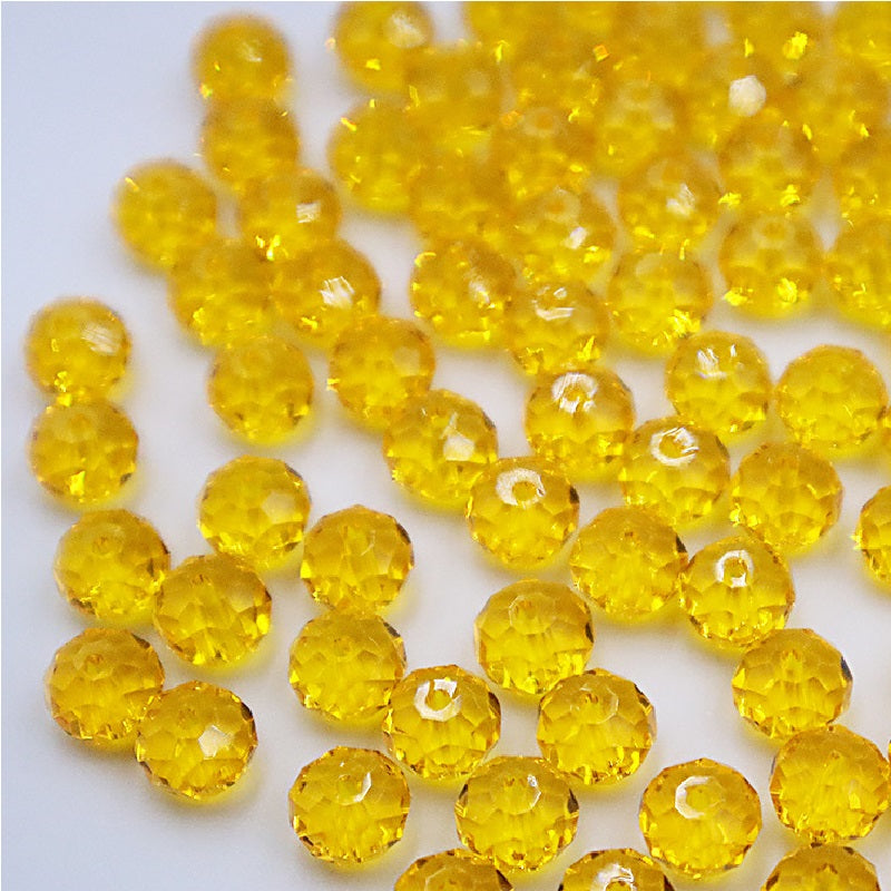 Premium 4/6/8mm Rondelles Crystal Beads-PureLucent Collection
