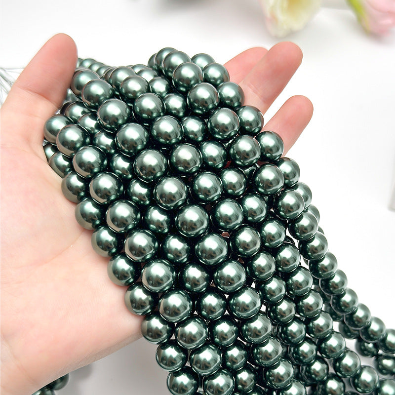 40cm Crystal Round Pearls, Full-Drilled Beads, 2-14mm, Swarovski Color