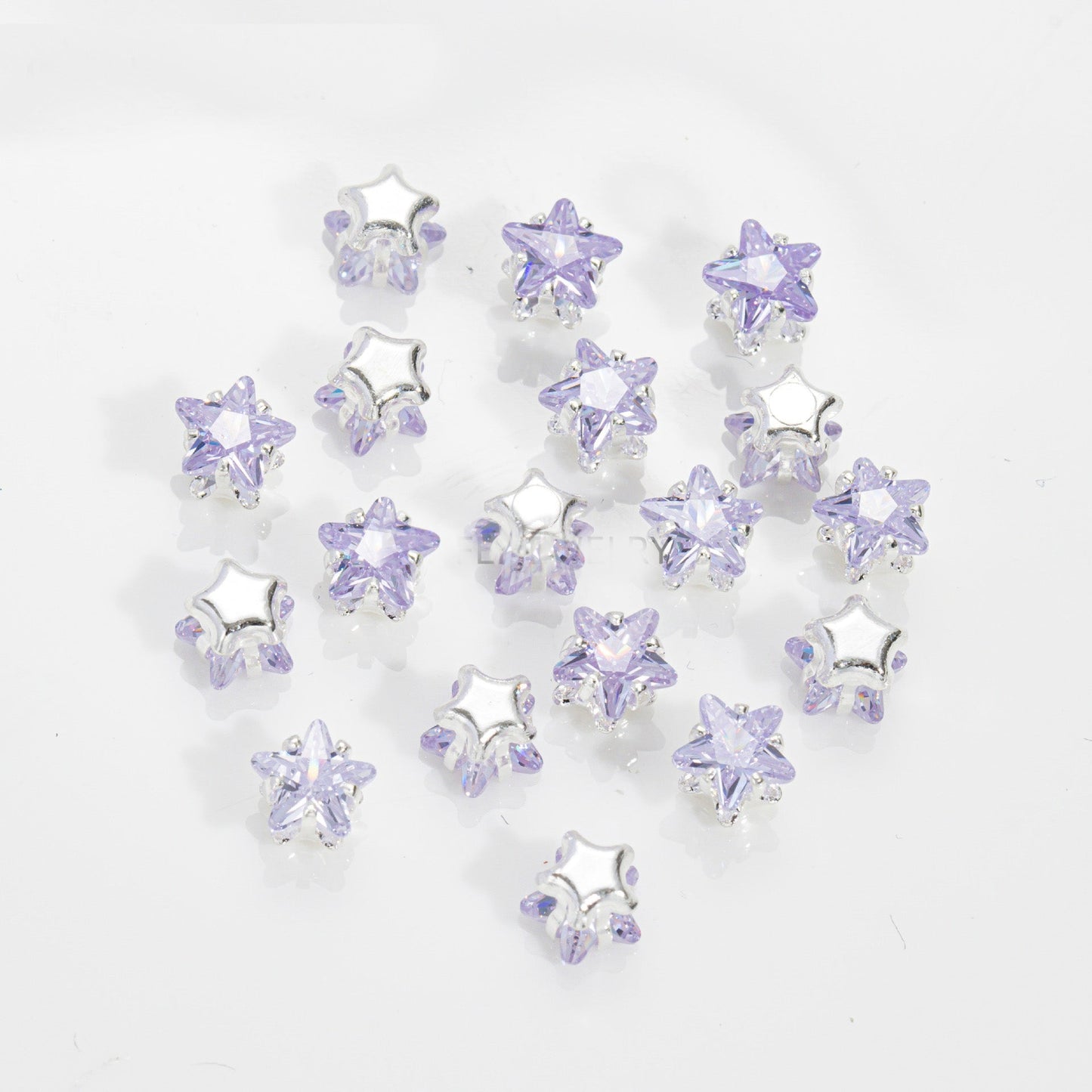 4mm Star Zircon Beads