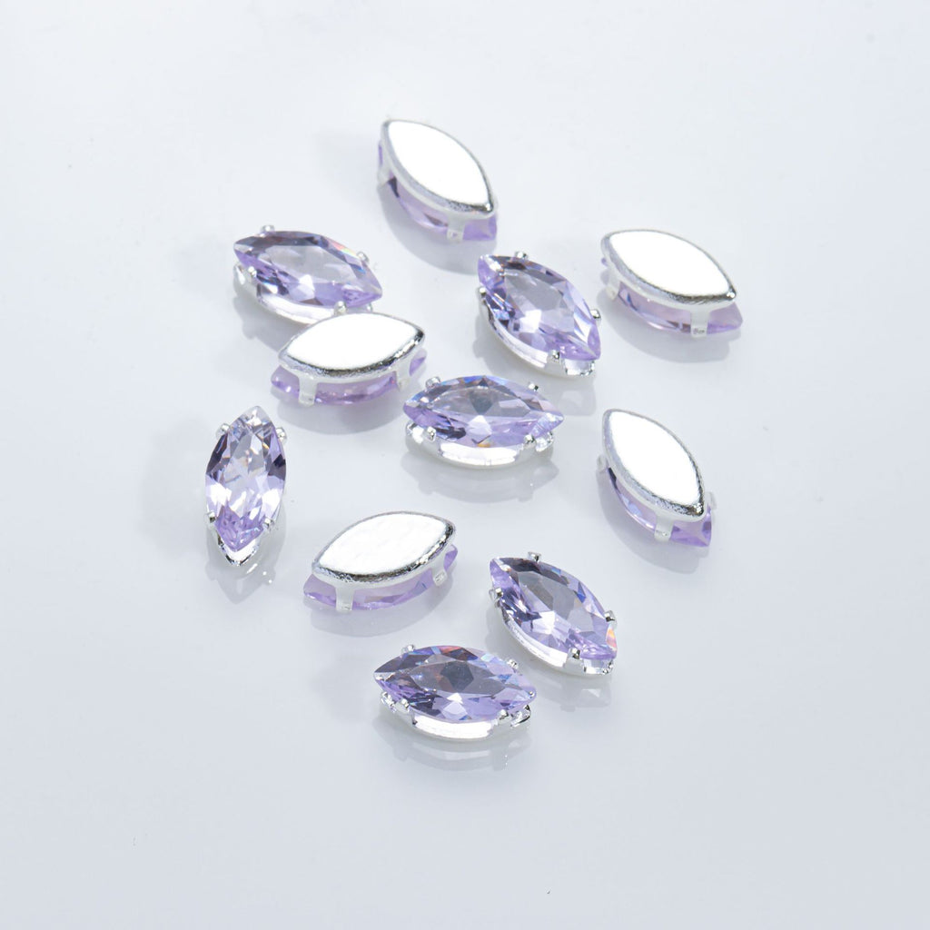 (50pcs)5x10mm Marquise Cubic Zirconia