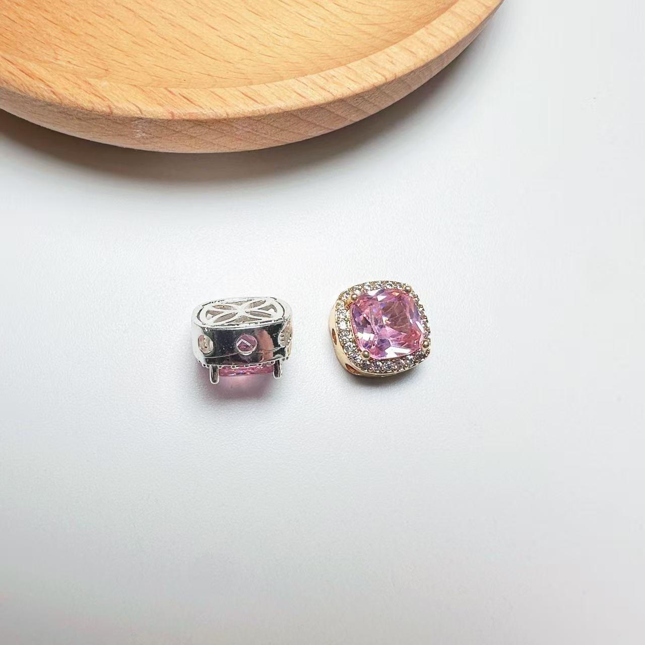 Square Cut Cubic Zirconia with Base-10pcs