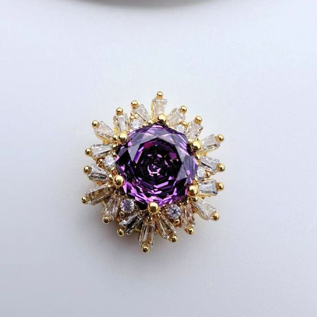 Rose Cut CZ Spacer Bead