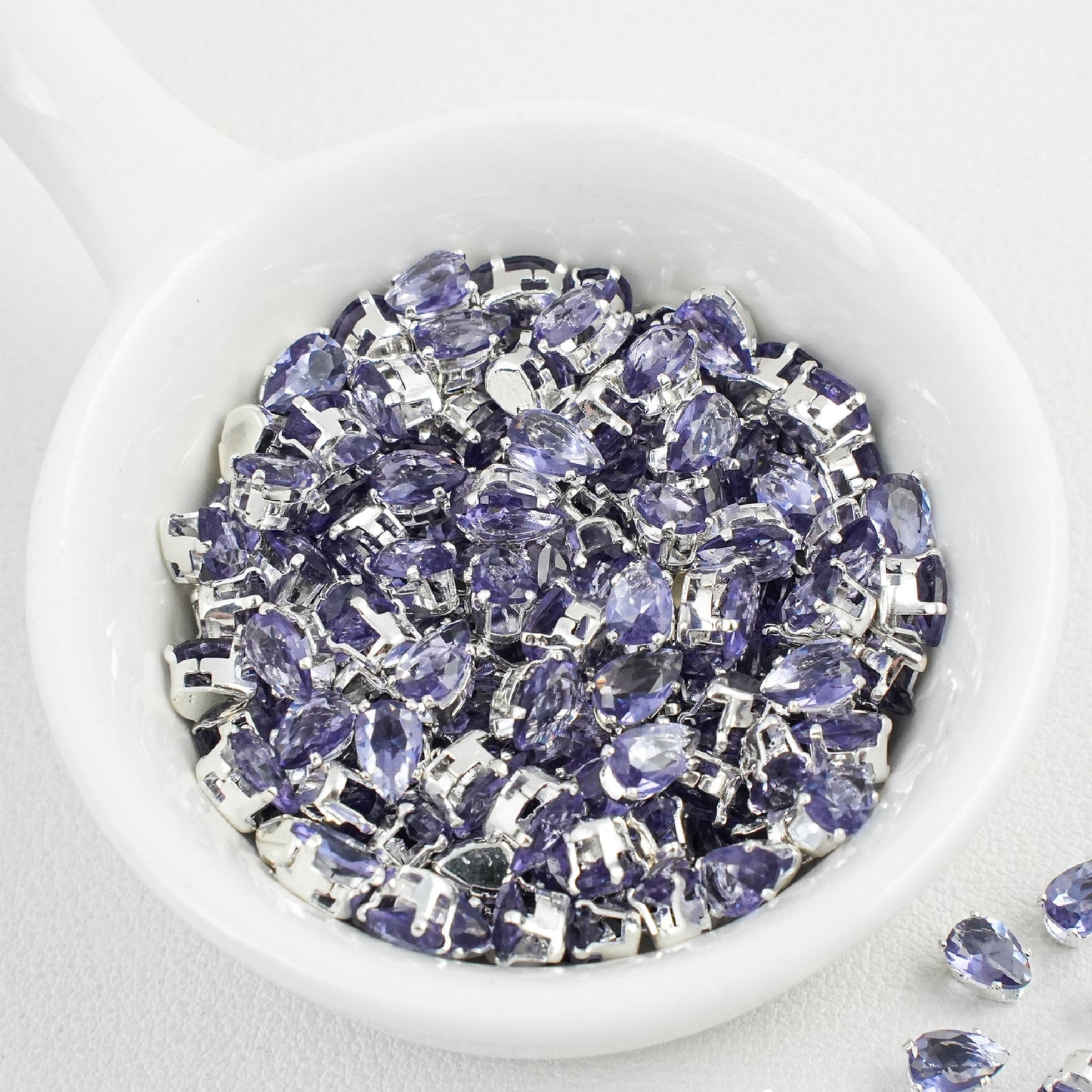 4x6mm Teardrop Zircon Beads