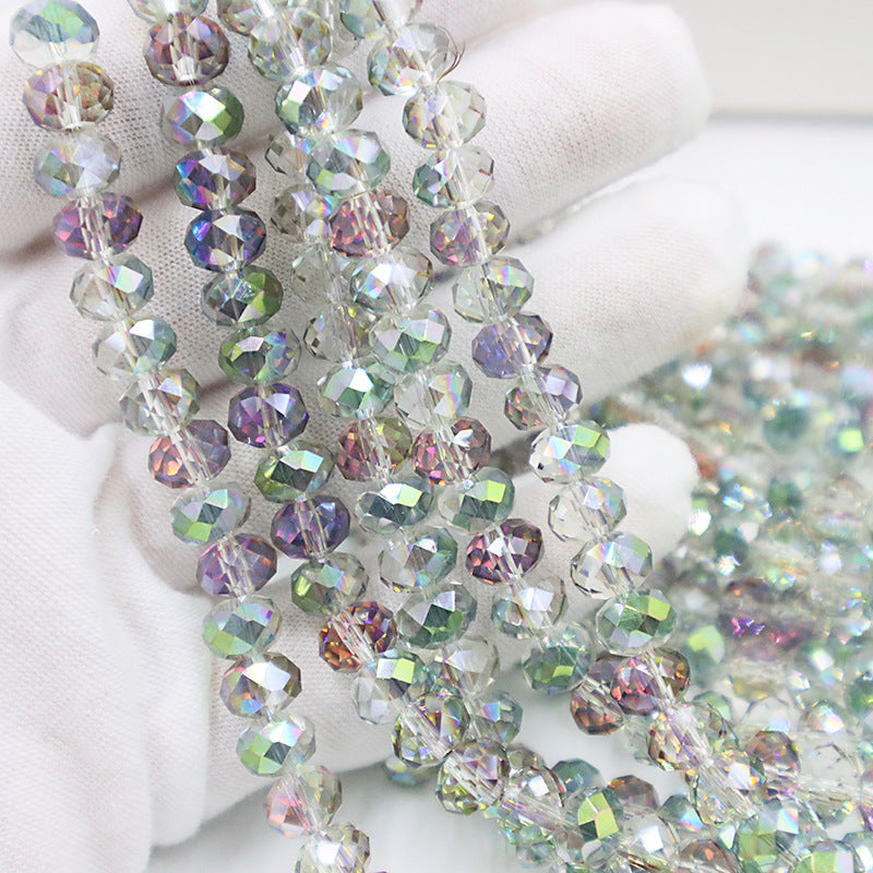 Premium 4/6/8mm Rondelles Crystal Beads-PureLucent Glitter Collection