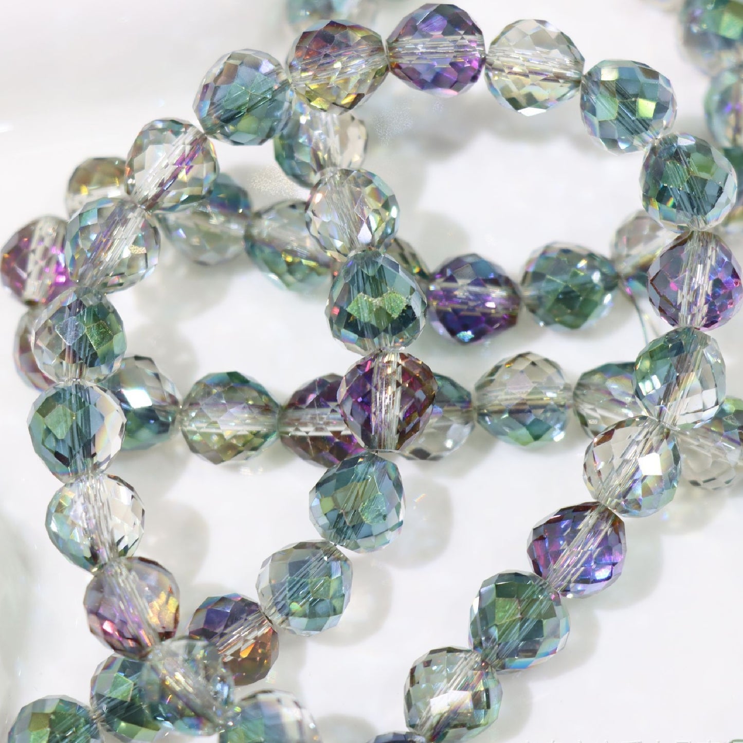 Premium 8/10mm Fat Teardrop Strawberry Crystals Beads