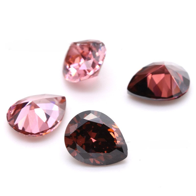 5A Pear Shape Loose CZ Stone - Bulk