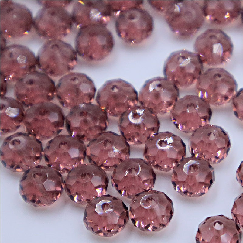 Premium 4/6/8mm Rondelles Crystal Beads-PureLucent Collection