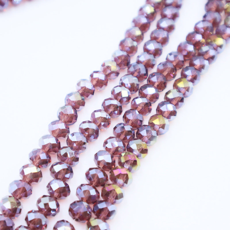 Premium 4/6/8mm Rondelles Crystal Beads-PureLucent Glitter Collection
