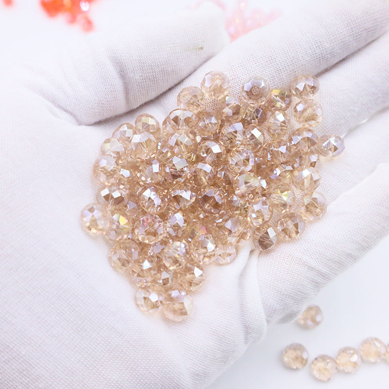 Premium 4/6/8mm Rondelles Crystal Beads-PureLucent Glitter Collection